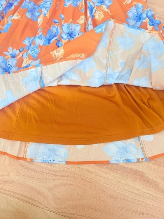 flying tomato RUSH WOVEN MIDI DRESS Small - Picture 6 of 9